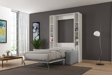 Шкаф кровать вертикальная с диваном Standart 90х200