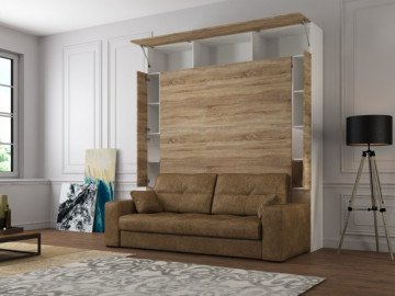 Шкаф кровать с диваном Premium 160х200 9